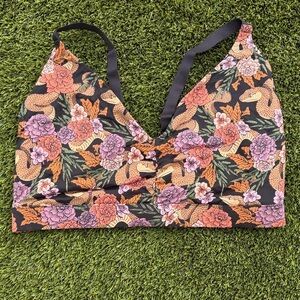 MeUndies Curvy FeelFree Ruched Floral Print Women's Bralette